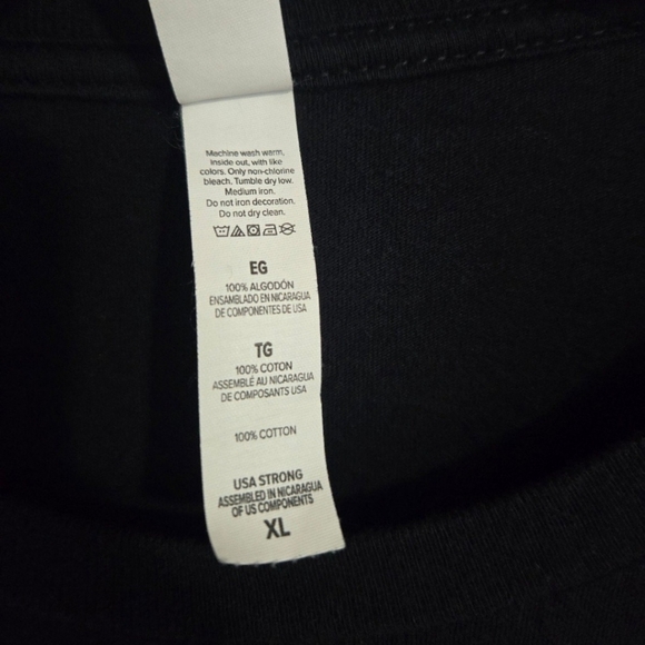 Bella+Canvas T-Shirt Women's Size XL Glitter & Dirt Black Short Sleeve Cotton - Picture 6 of 8